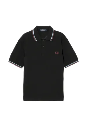 Fred Perry Twin Tipped Polo Shirt | Black | FARFETCH ZA