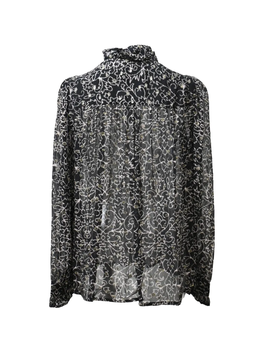 Ba&Sh Amelia printed long-sleeve blouse