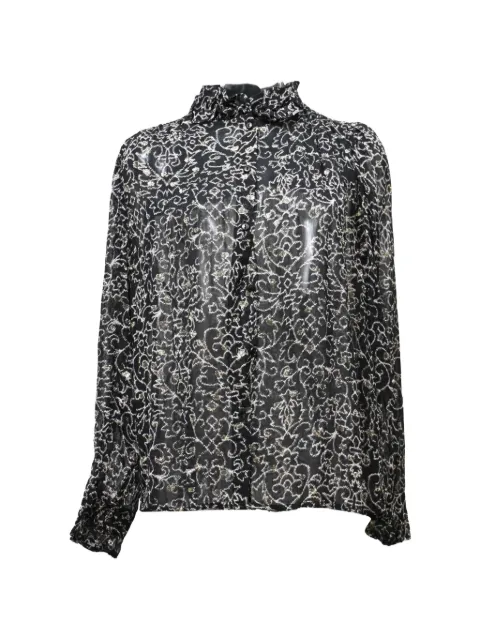 Ba&Sh Amelia printed long-sleeve blouse