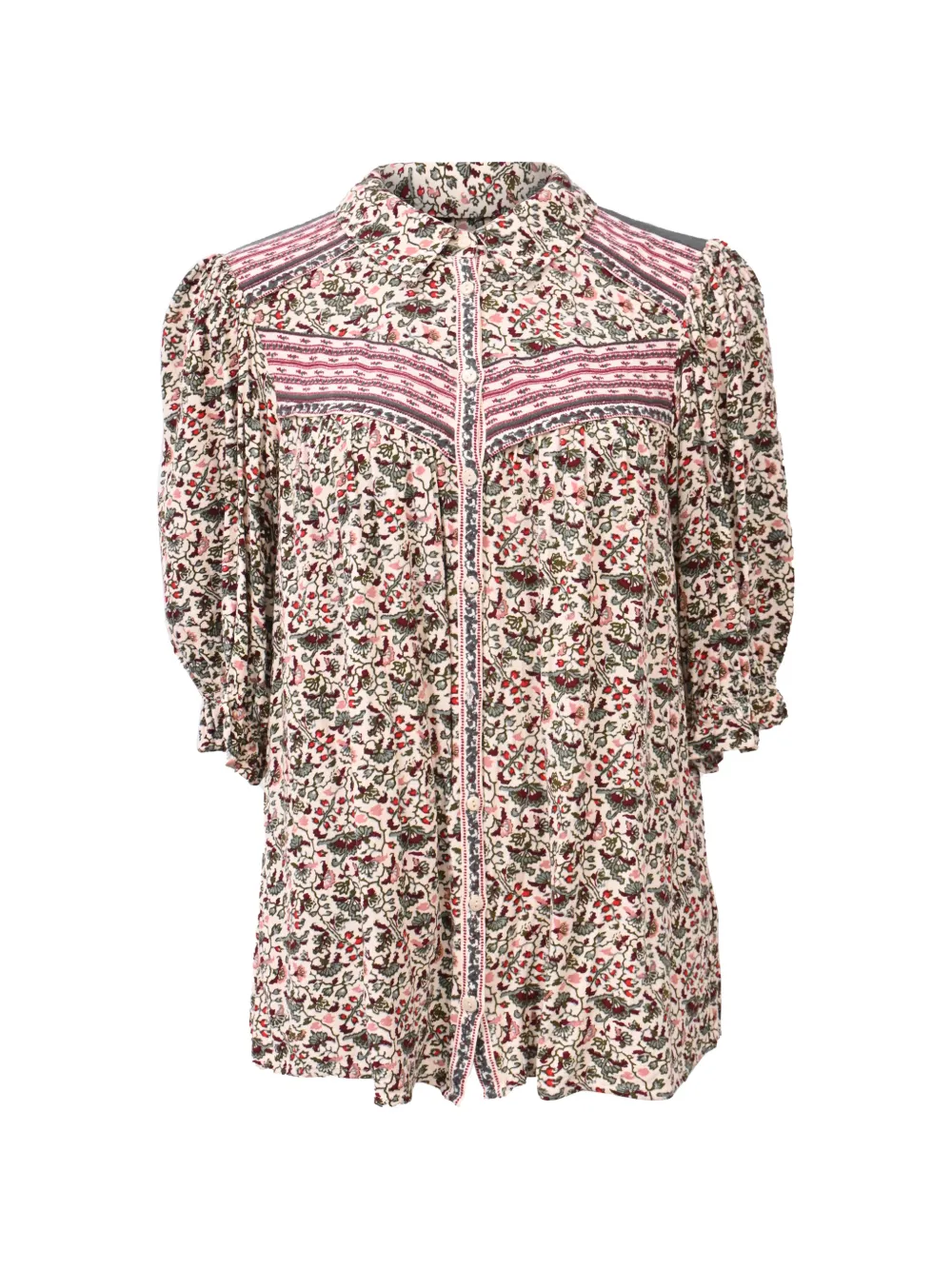 Ba&Sh Mel floral-print blouse - Toni neutri