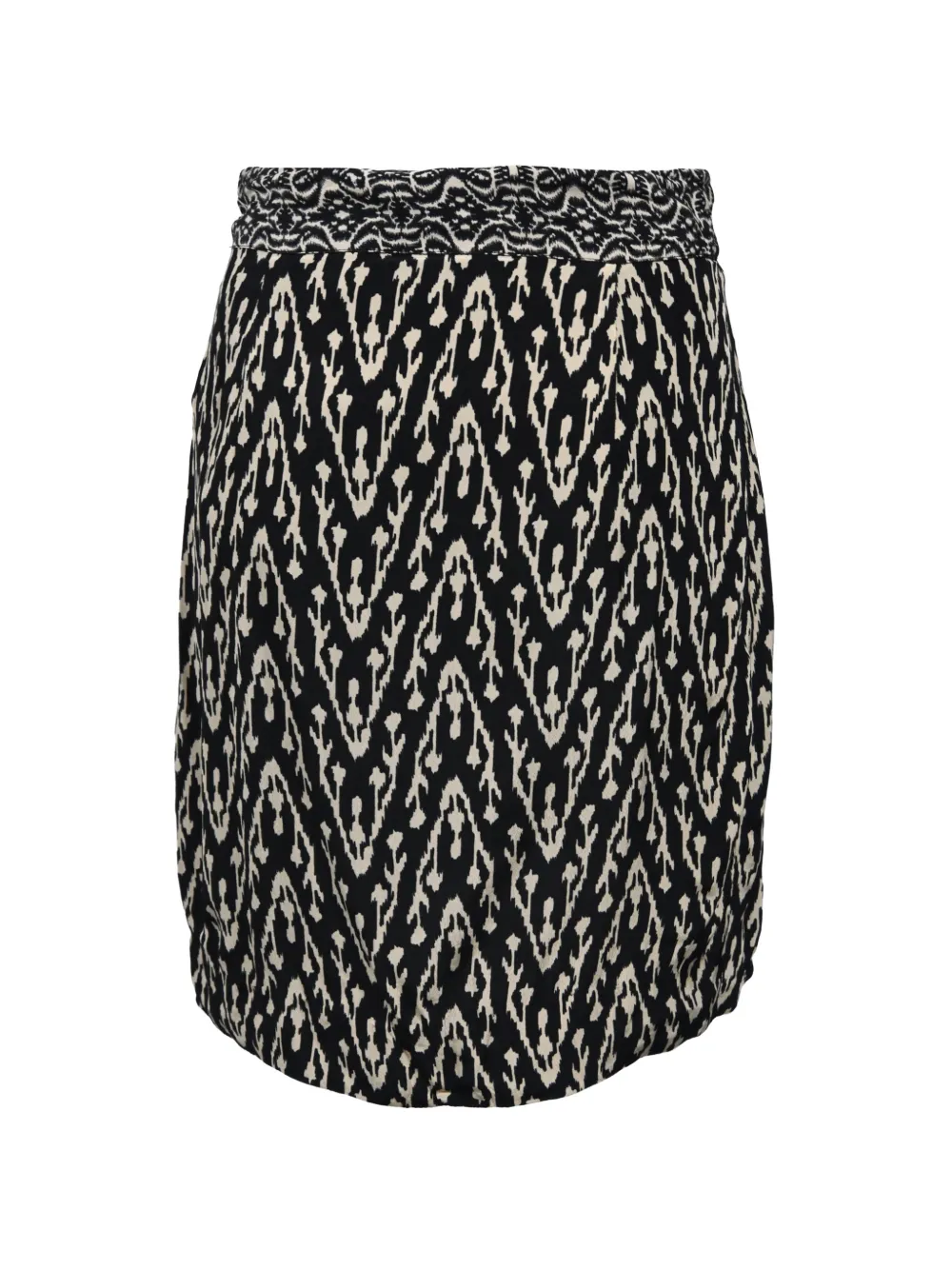Ba&Sh Iliade printed wrap mini skirt - Nero