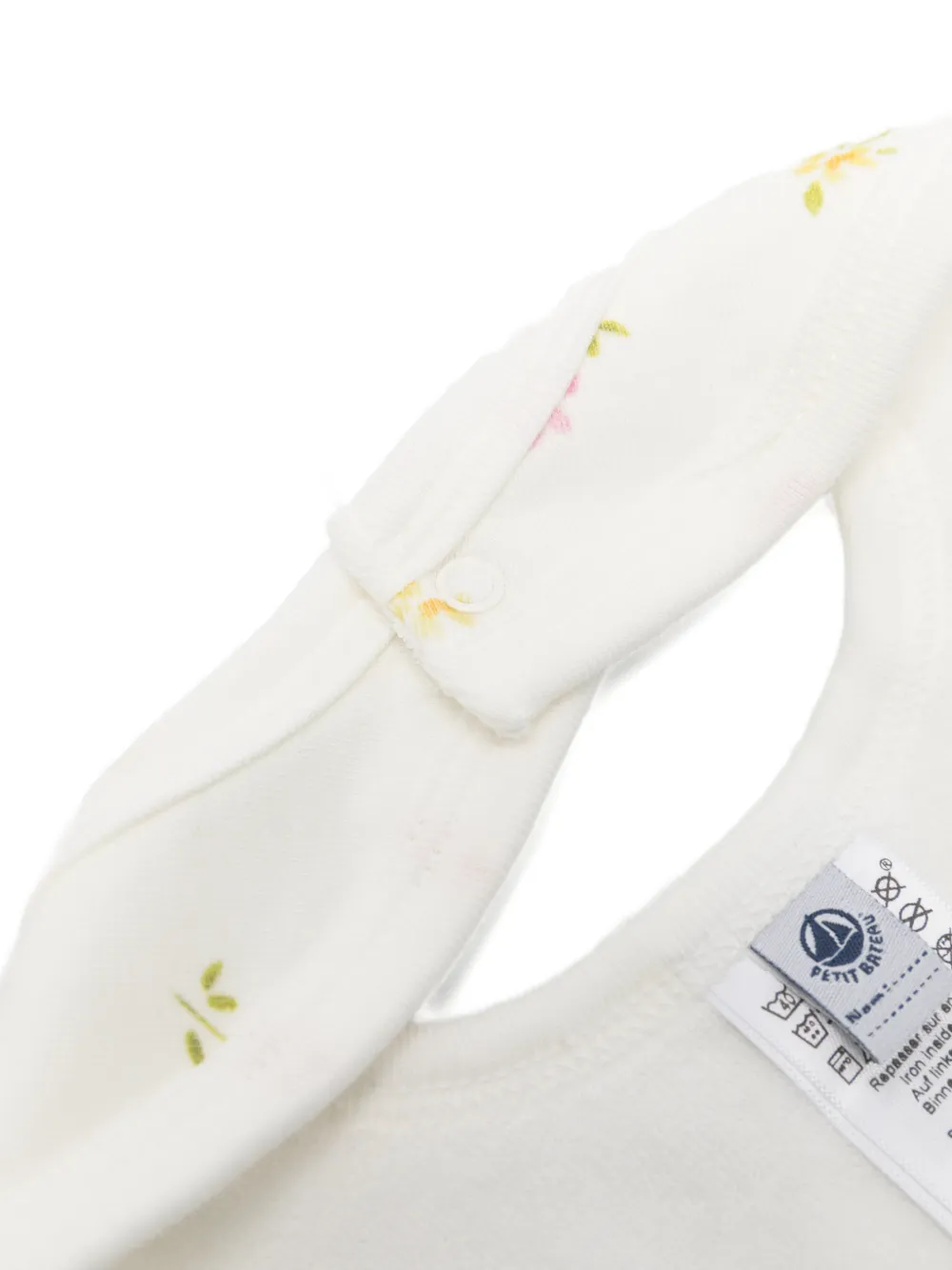  Petit Bateau Set De Babero Con Estampado Floral - Rosa 