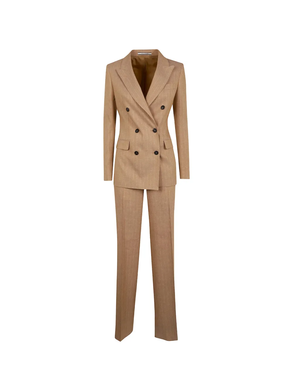 Tagliatore striped double-breasted suit - Nude