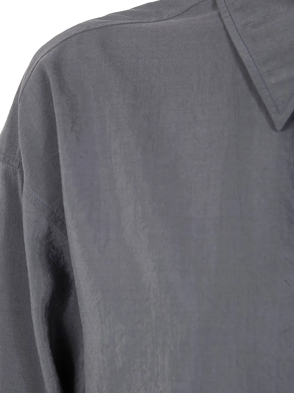  Lemaire Tie-front Shirt - Grey 