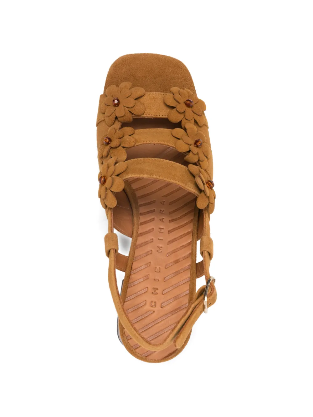 Chie Mihara floral lely sandals Bruin