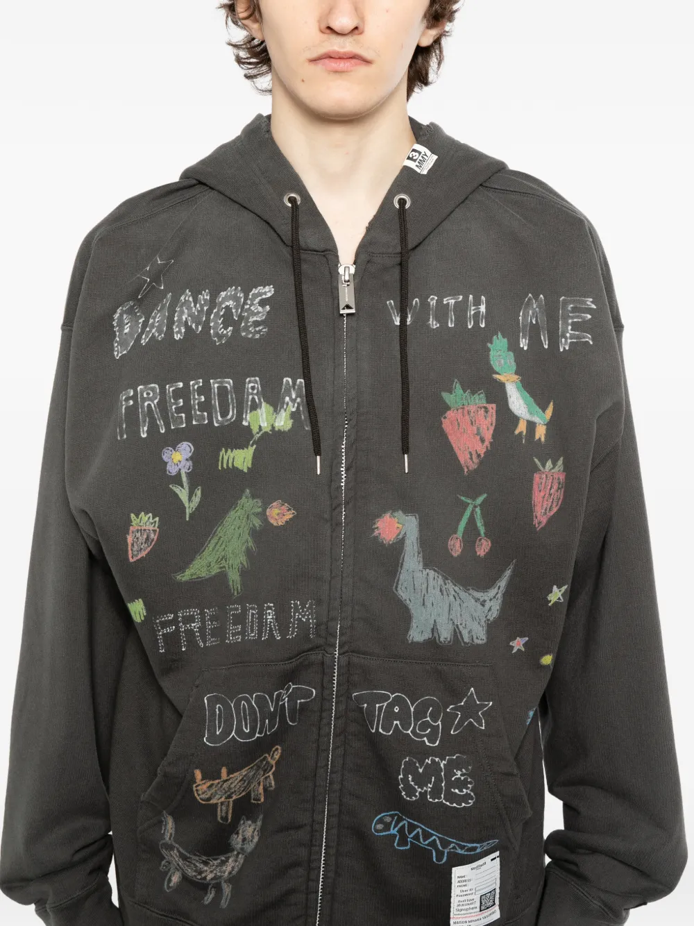 Maison MIHARA YASUHIRO Hoodie met print Grijs