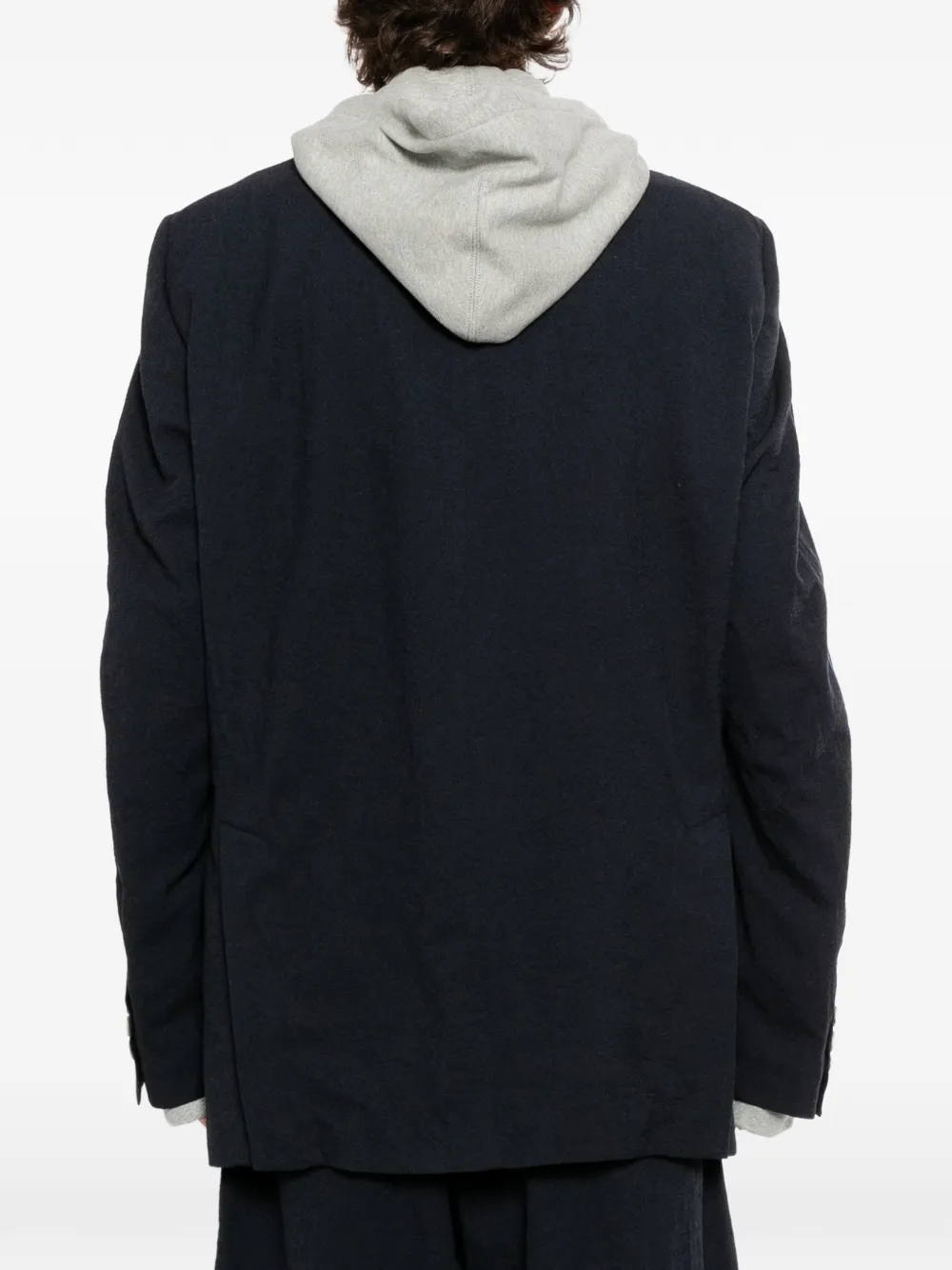 Maison MIHARA YASUHIRO Gelaagd wollen jack Blauw