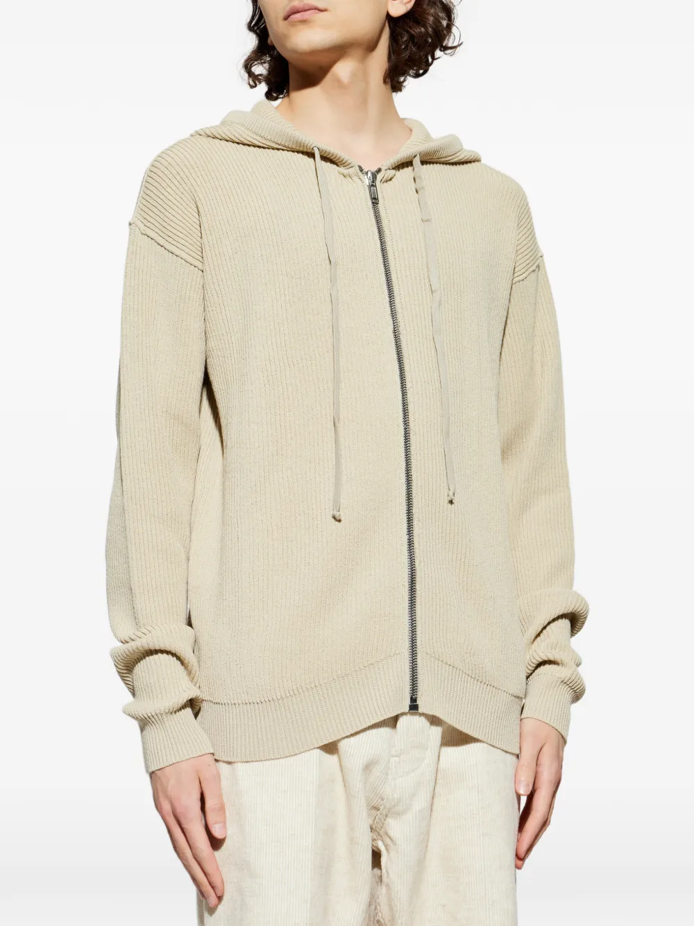 Rick Owens Hoodie met rits Beige