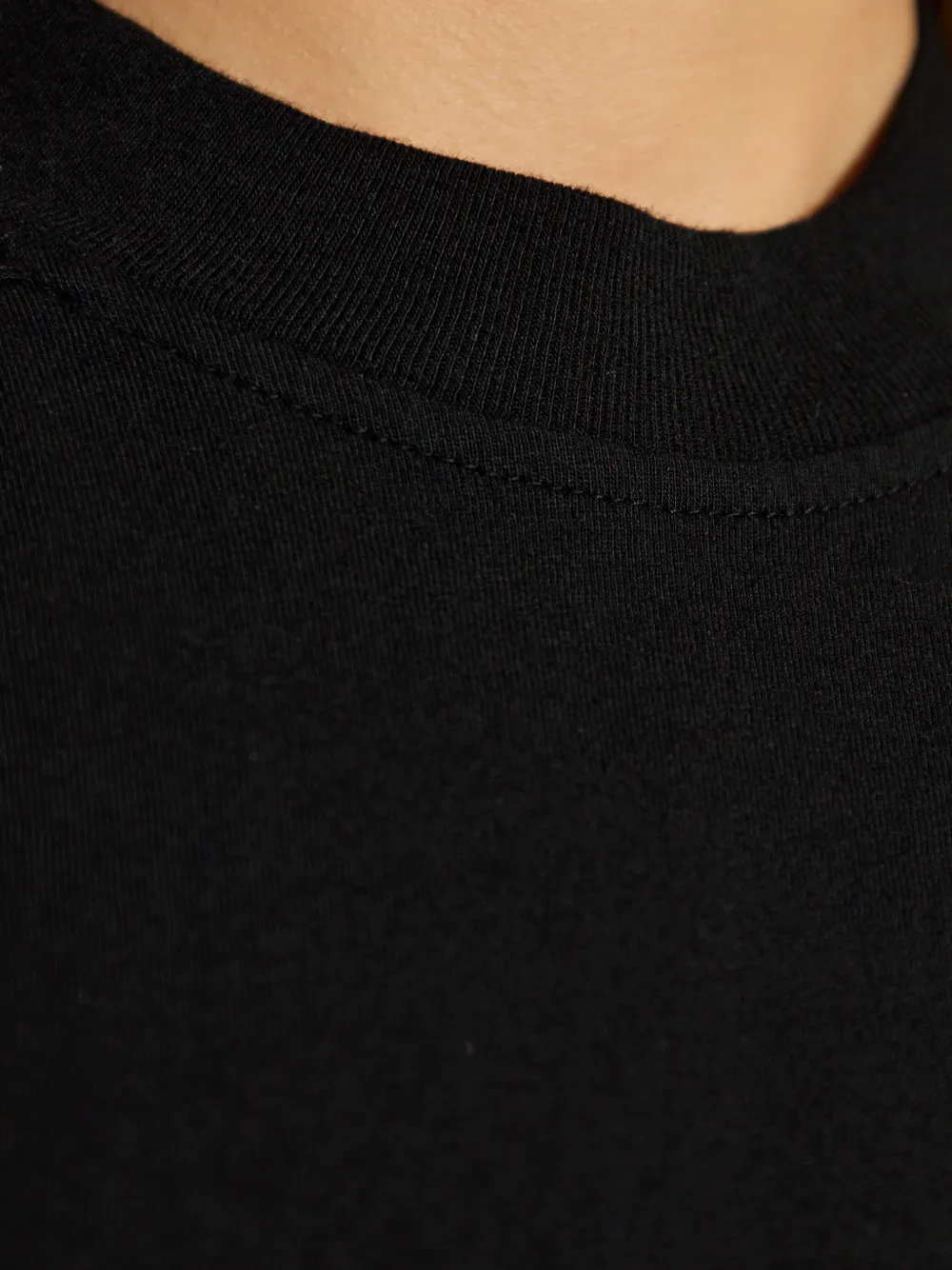 Rick Owens DRKSHDW T-shirt met schouder detail Zwart