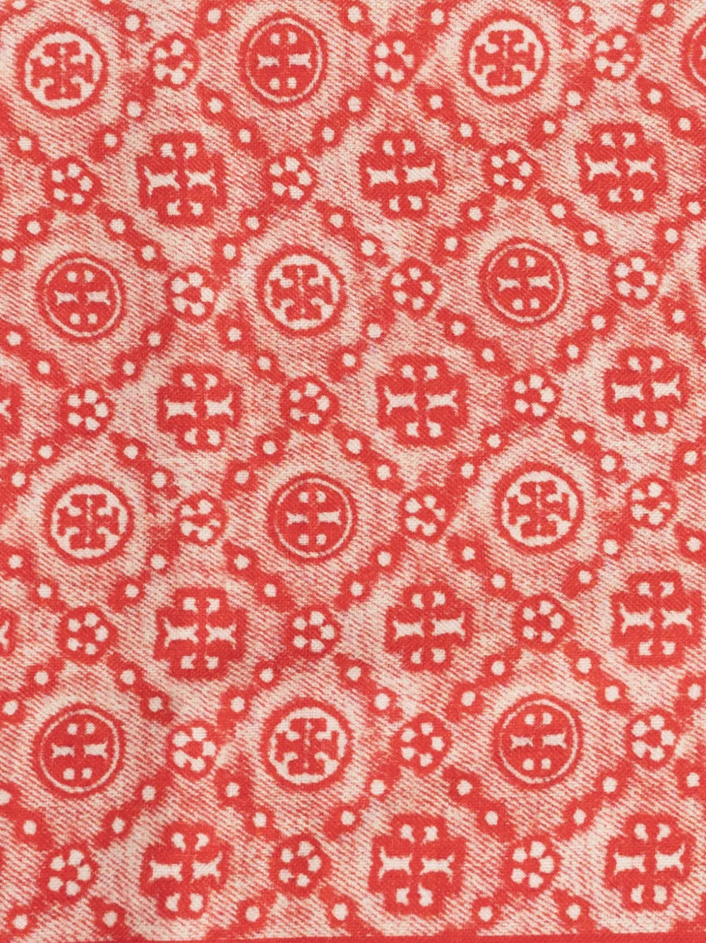T-monogram fringed scarf