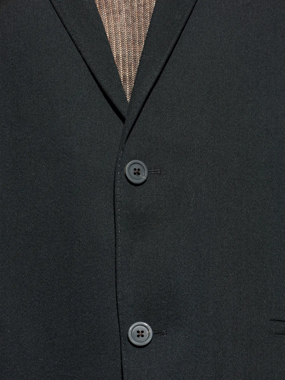 Rick Owens Blazer met enkele rij knopen Zwart