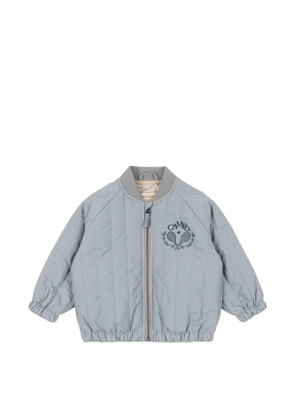 Konges Sløjd Juno embroidered quilted bomber jacket - Blau