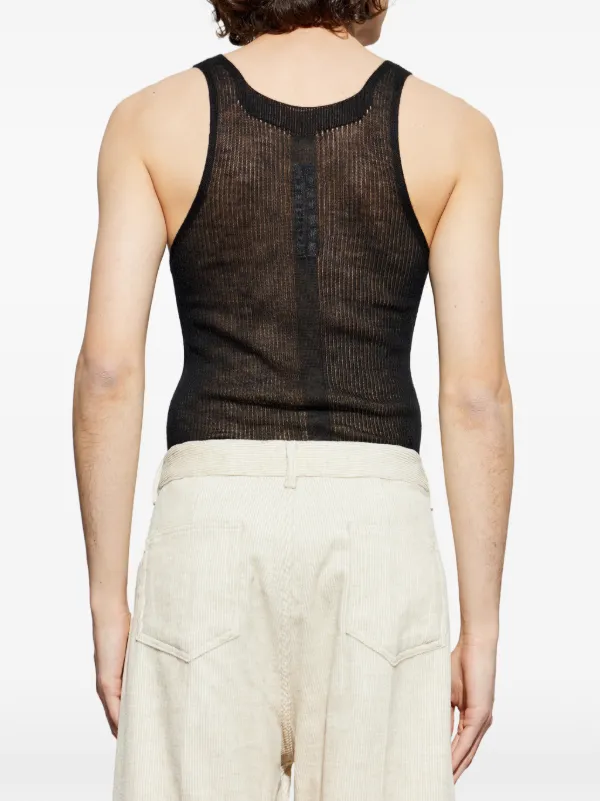 Rick Owens Ribbed Top | Black | FARFETCH