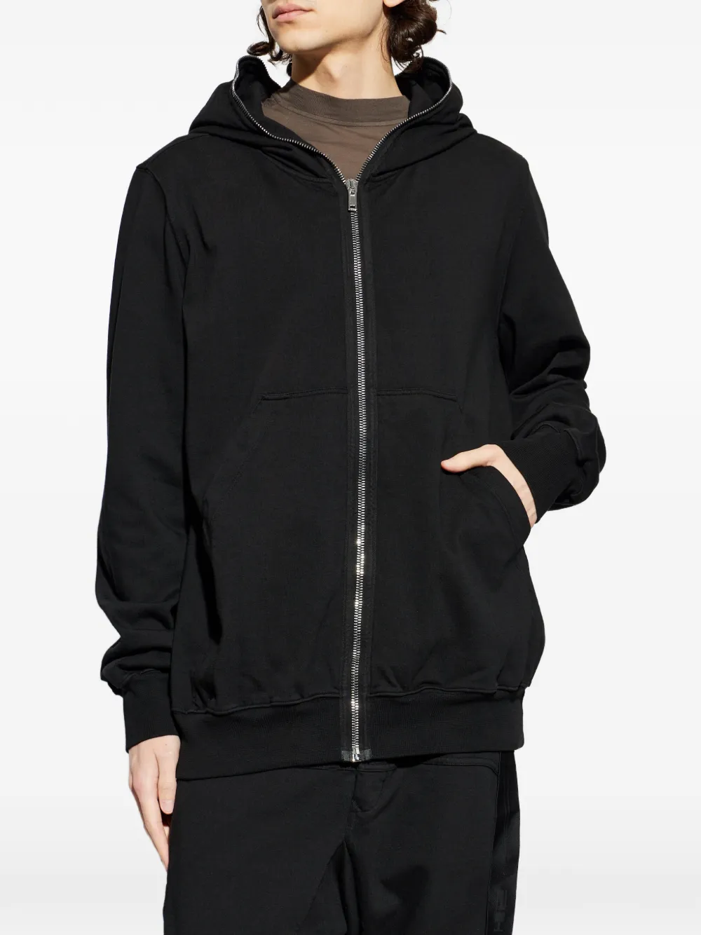Rick Owens DRKSHDW Hoodie met rits Zwart