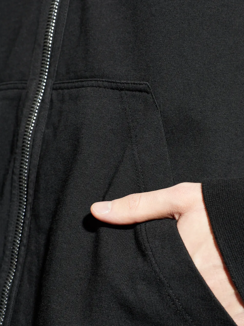 Rick Owens DRKSHDW Hoodie met rits Zwart