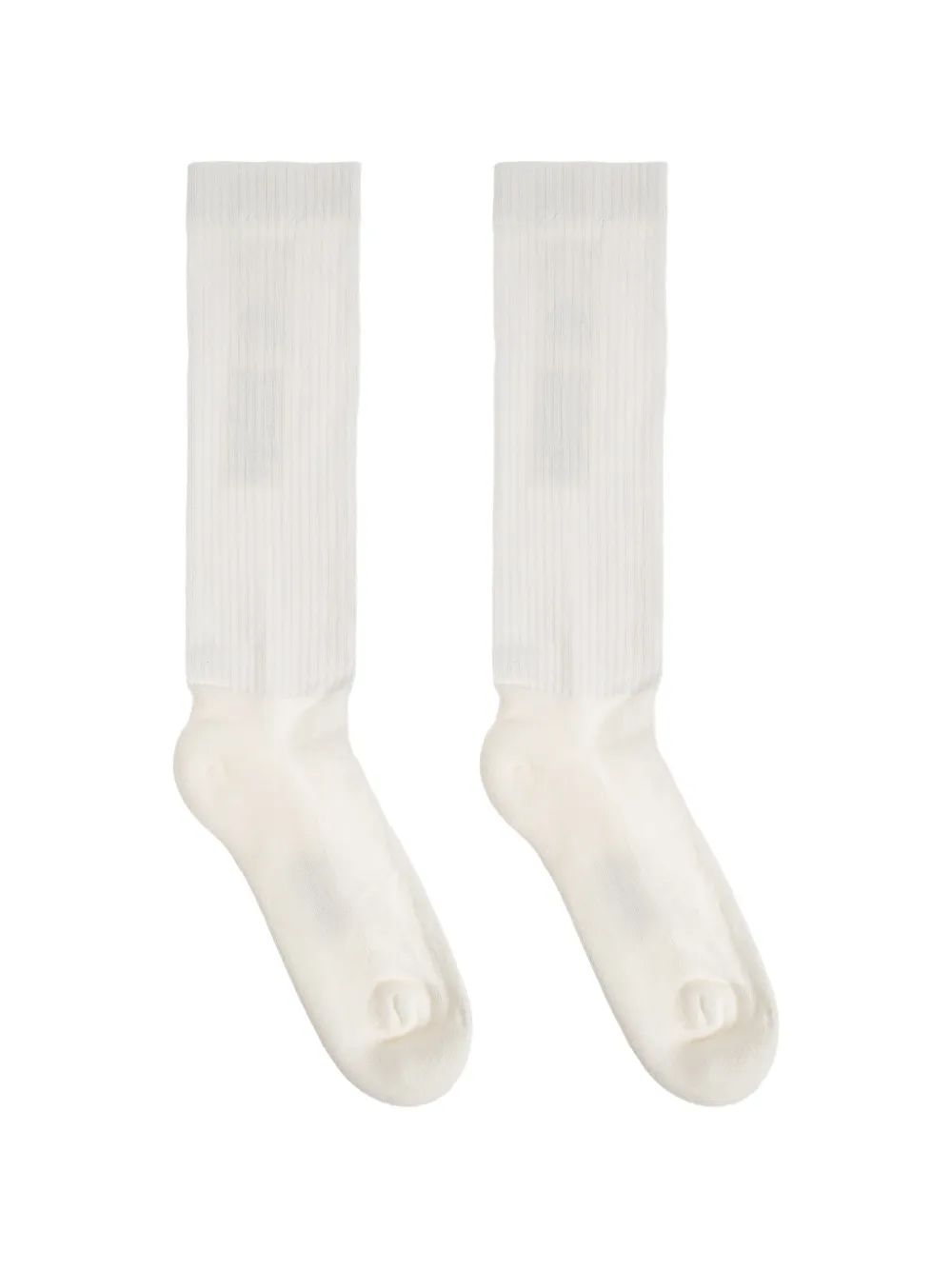 Rick Owens DRKSHDW ribbed socks - Bianco