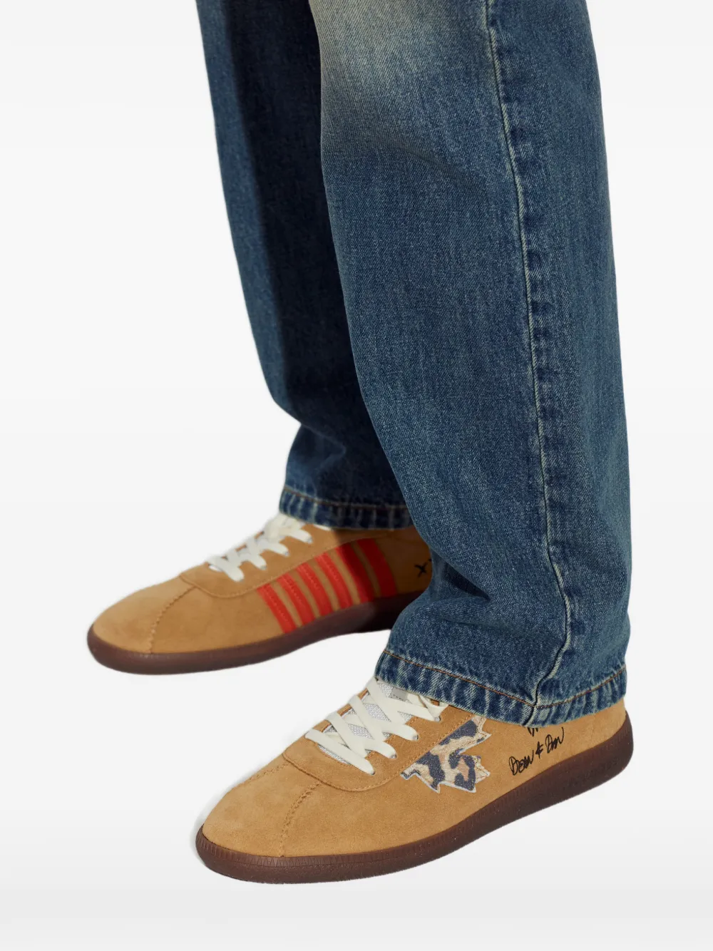 DSQUARED2 Rebels lace-up fastening sneakers Beige