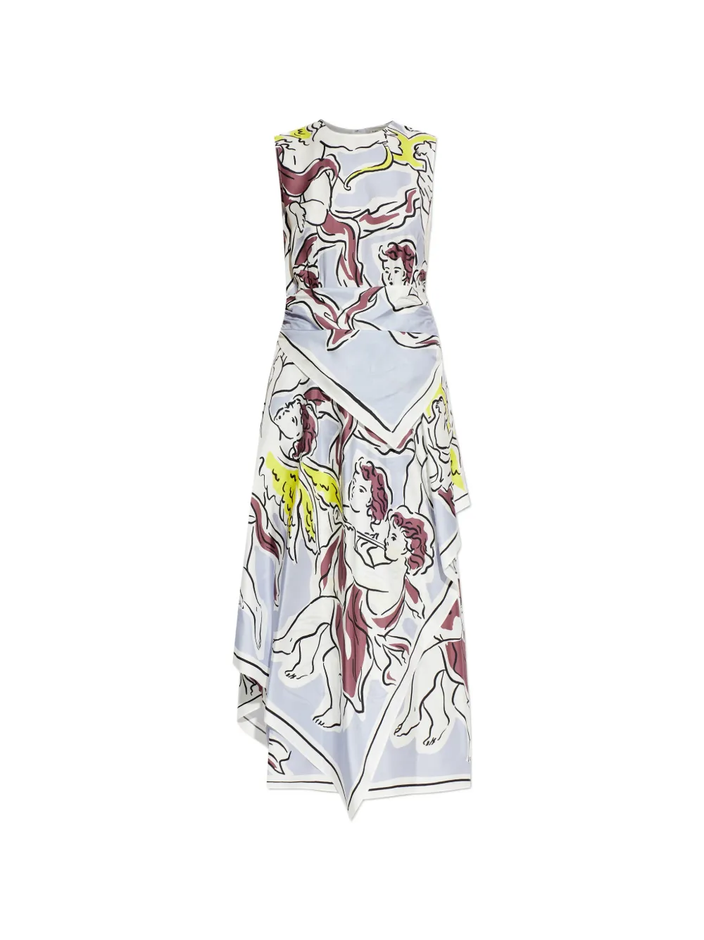 Tory Burch draped midi dress - Blue