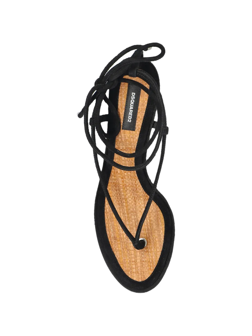 DSQUARED2 Sandalen met enkelbandjes Zwart