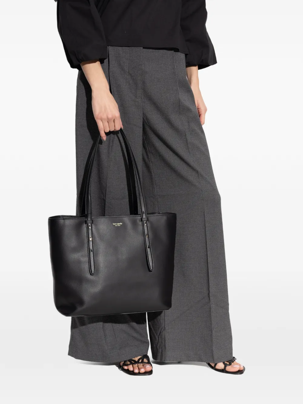 Kate Spade Do It All leren shopper met studs Zwart