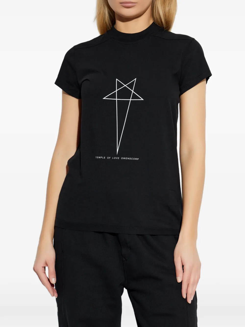 Rick Owens DRKSHDW T-shirt met print Zwart