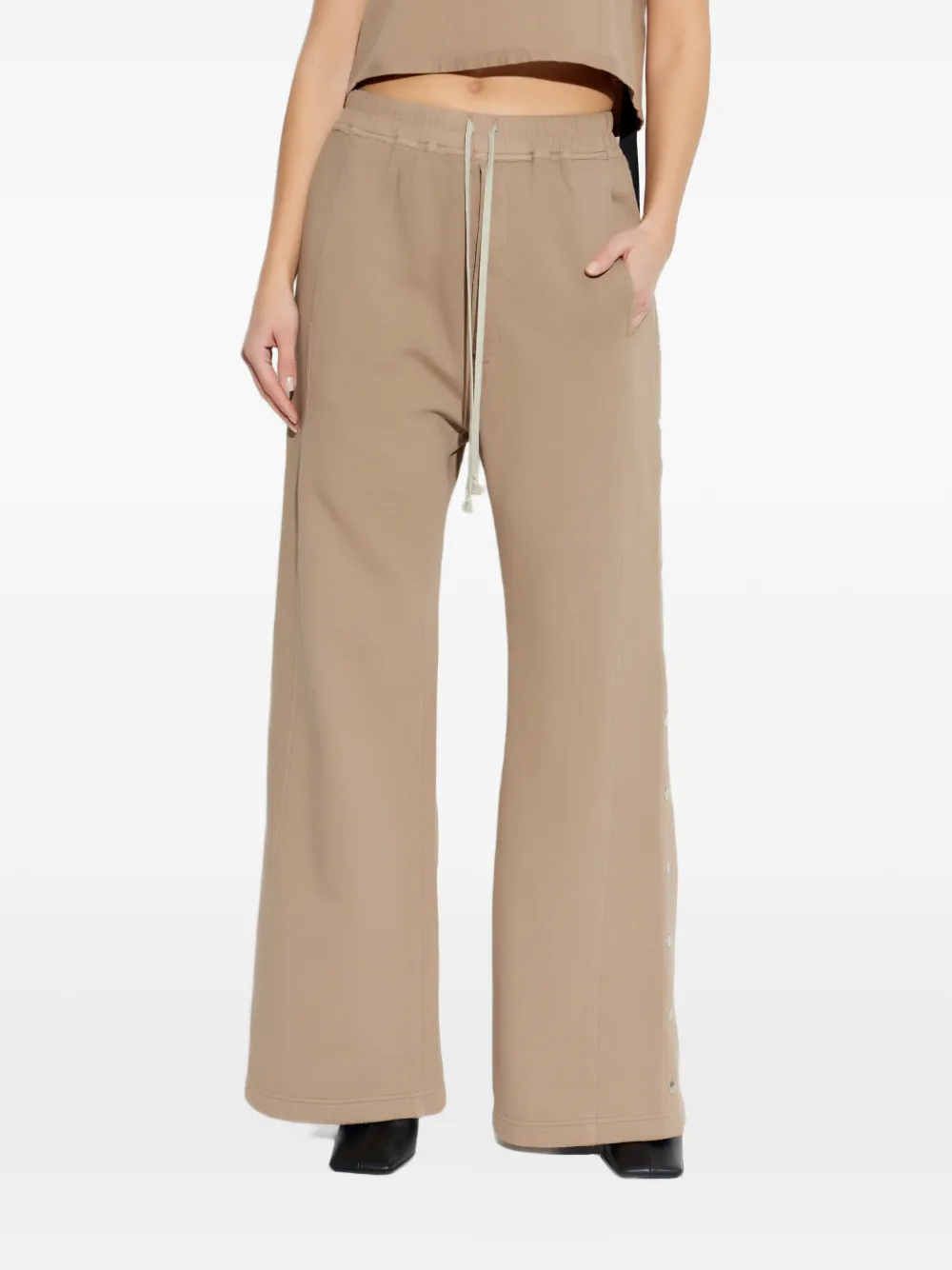  Rick Owens Drkshdw Drawstring Button Trousers - Neutrals 
