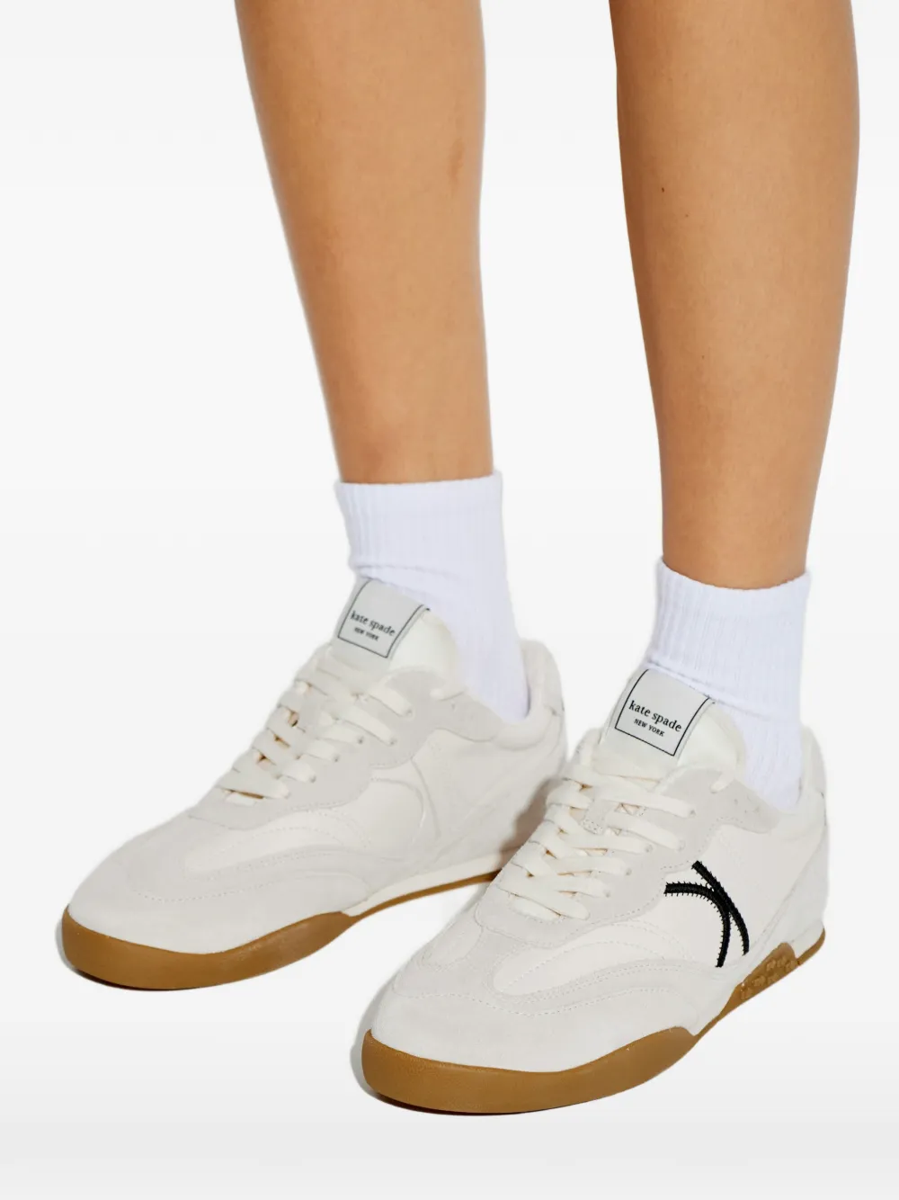 Kate Spade Sneakers met logodetail Beige