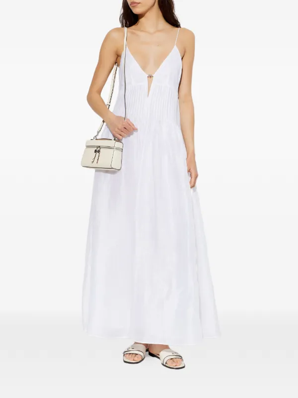 Tory Burch Linen Dress | White | FARFETCH IL