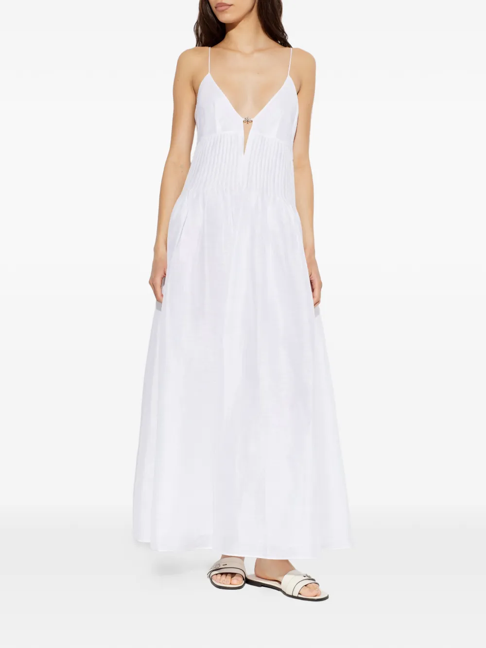 Tory Burch Linnen jurk Wit