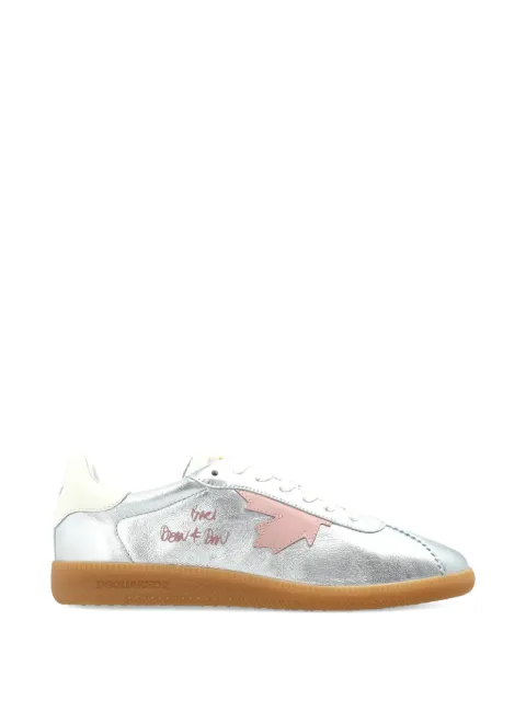 DSQUARED2 Rebel leaf-appliqué sneakers