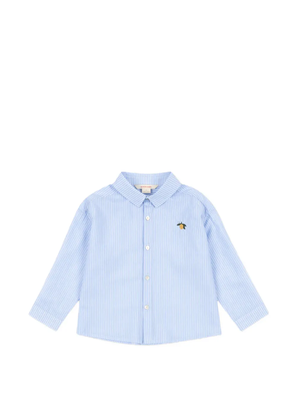 Konges Sløjd Wes embroidered striped shirt - Blu