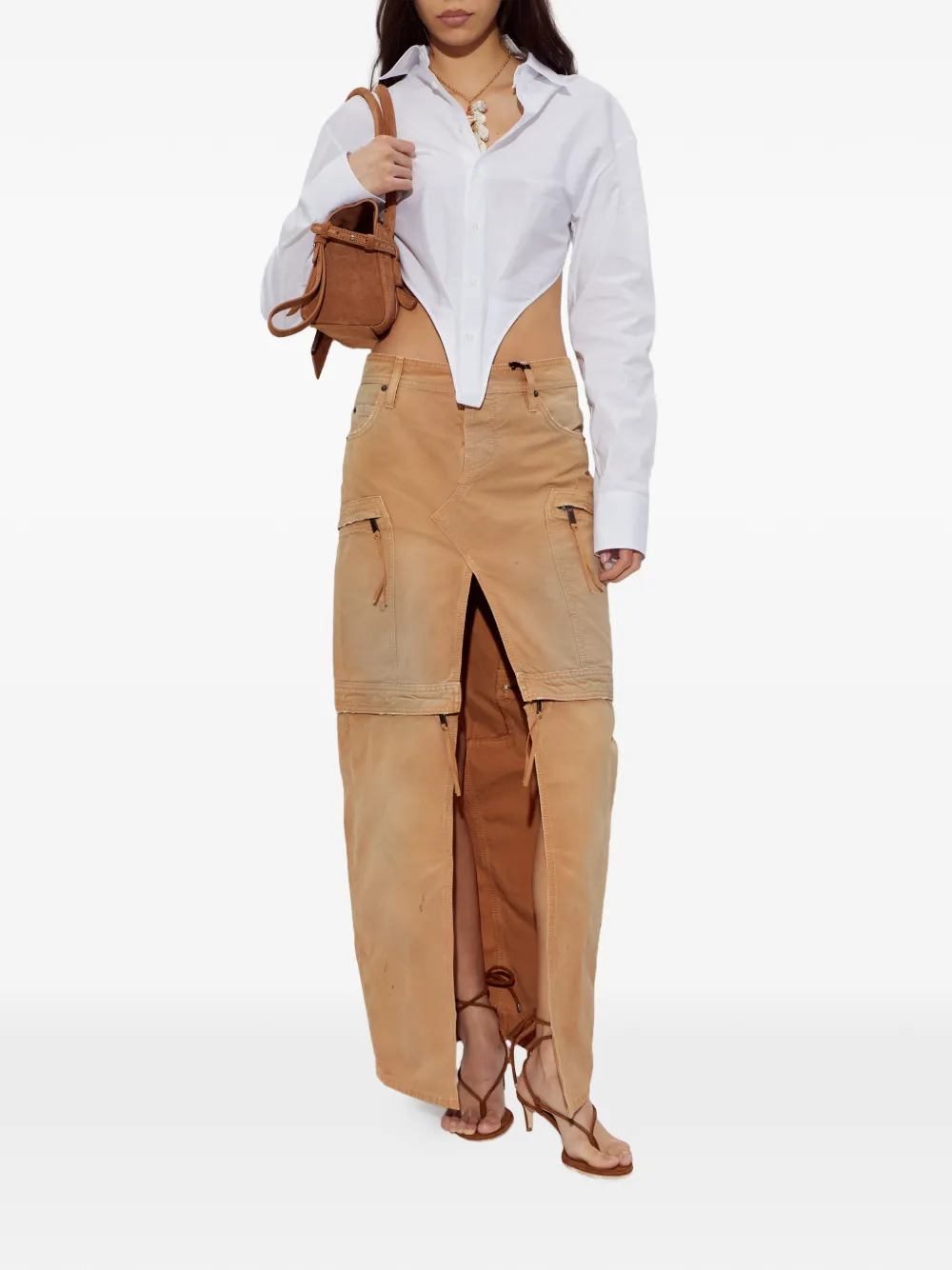 DSQUARED2 Sandalen met wikkeldetail Bruin