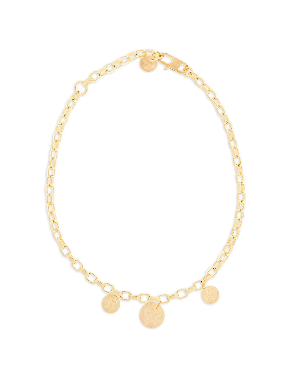 DSQUARED2 coin pendant necklace - Oro