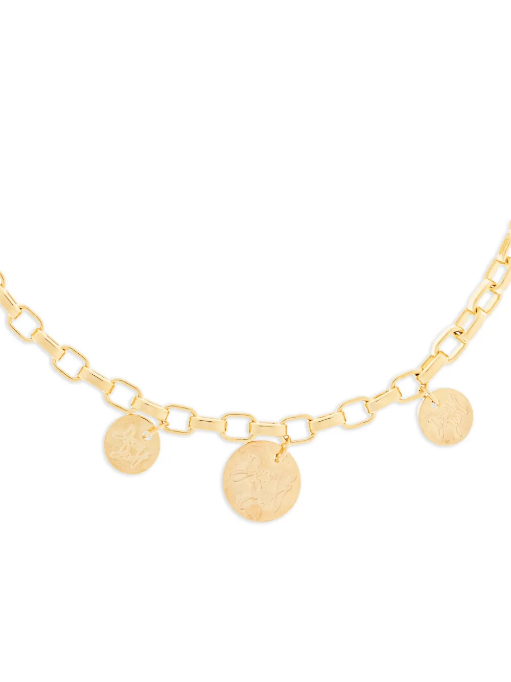  Dsquared2 Coin Pendant Necklace - Gold 