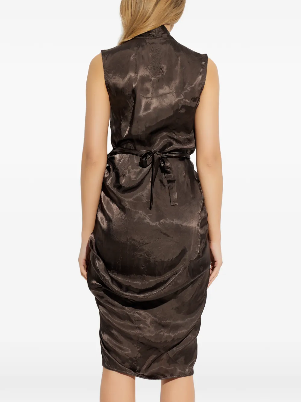 Rick Owens Jurk met V-hals Bruin