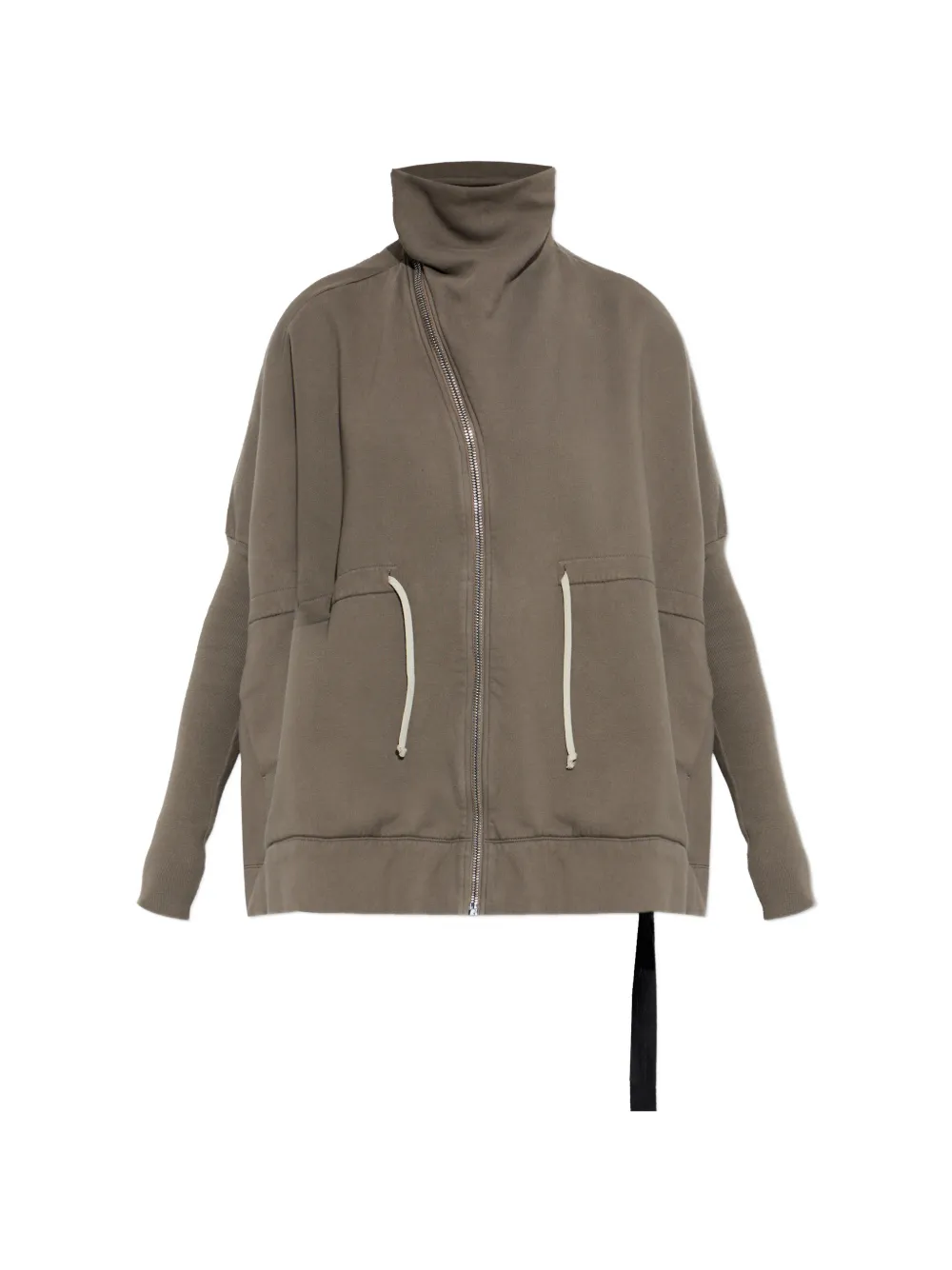 Rick Owens DRKSHDW zip cotton sweater - Grigio