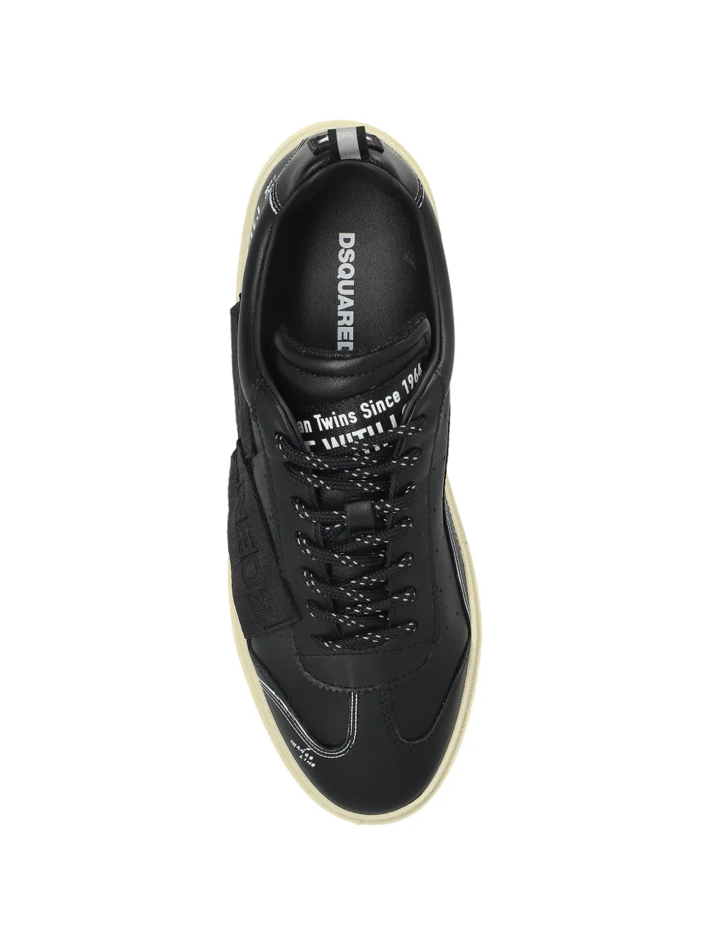 DSQUARED2 Rider logo-patch sneakers Zwart
