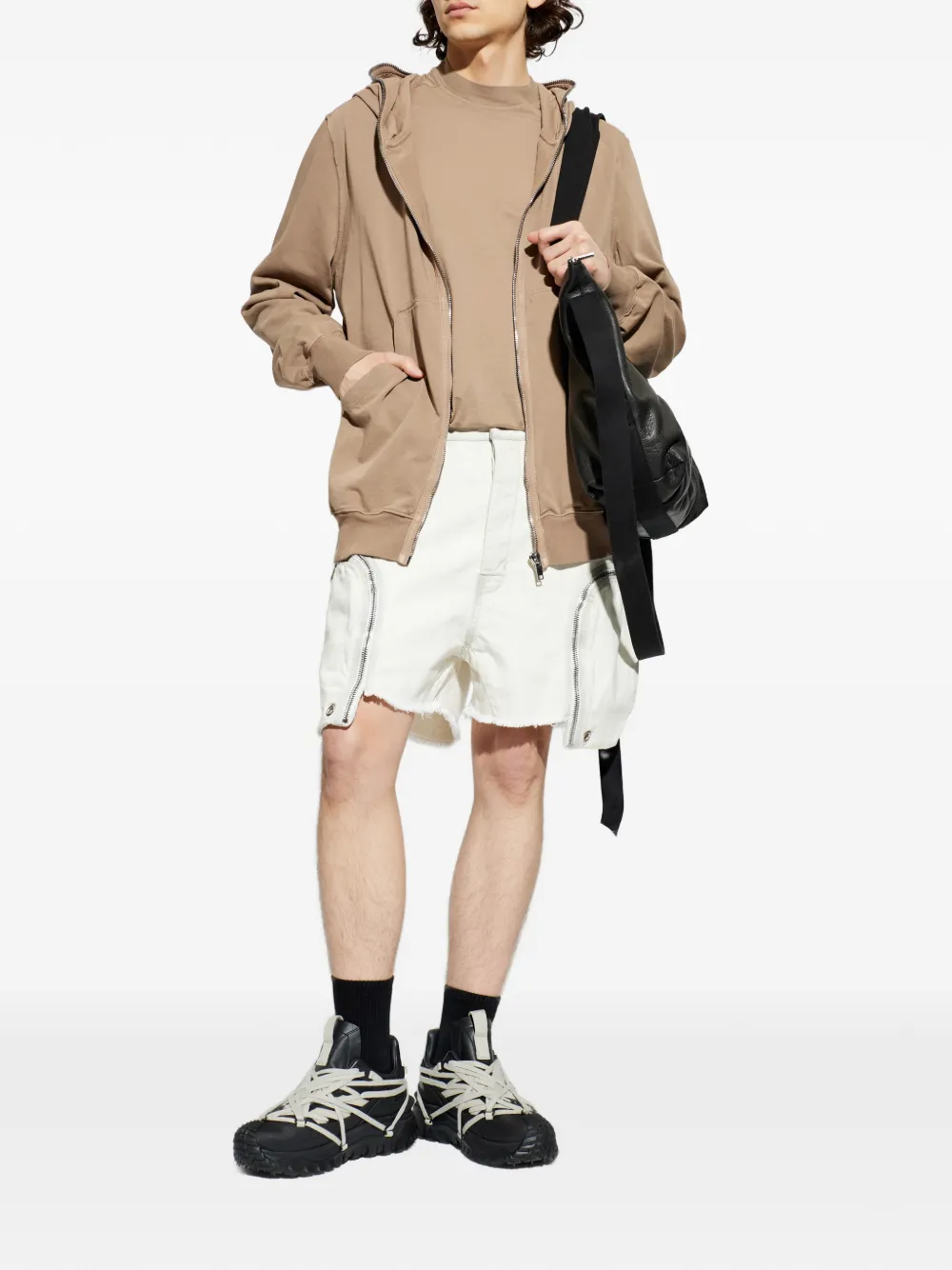 リックオウエンス　RICK OWENS DRKSHDW ショートパンツ Rick Owens DRKSHDW ジップポケット ショートパンツ | ニュートラル