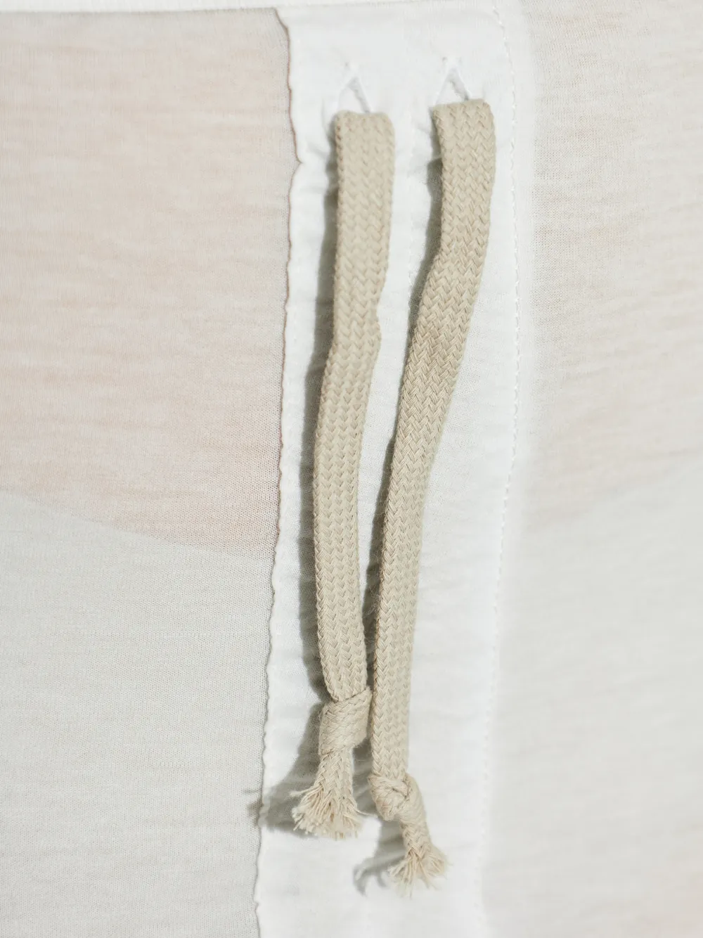 Rick Owens DRKSHDW Rok met trekkoord en split Wit