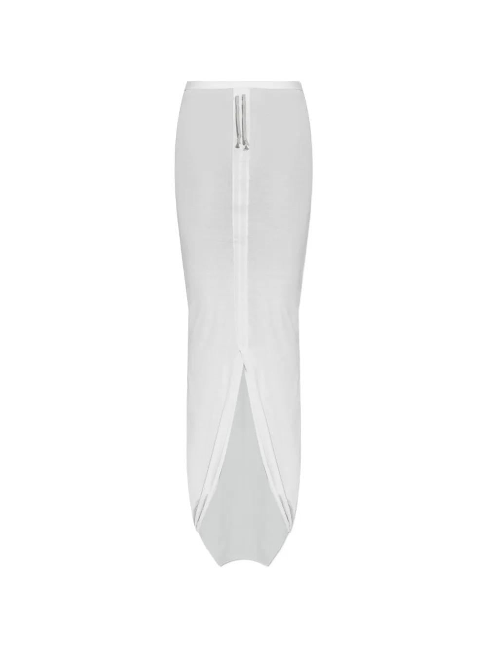 Rick Owens DRKSHDW drawstring slit skirt - Bianco