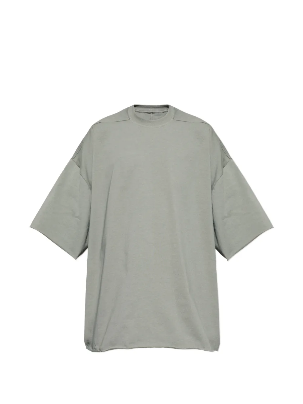 Rick Owens raw-hem T-shirt - Grigio