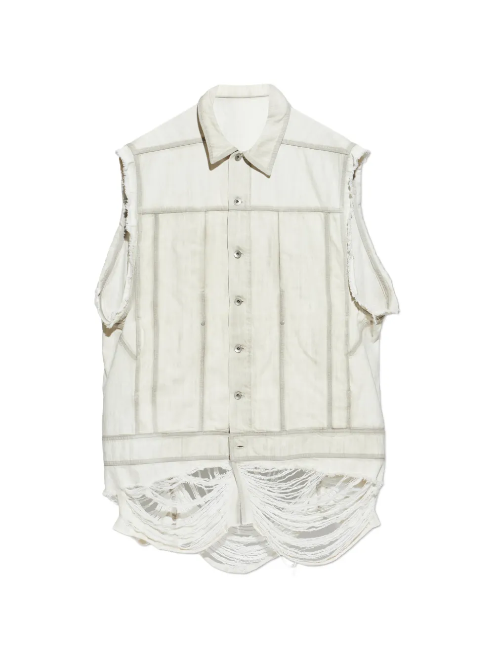 Rick Owens ripped waistcoat - Toni neutri