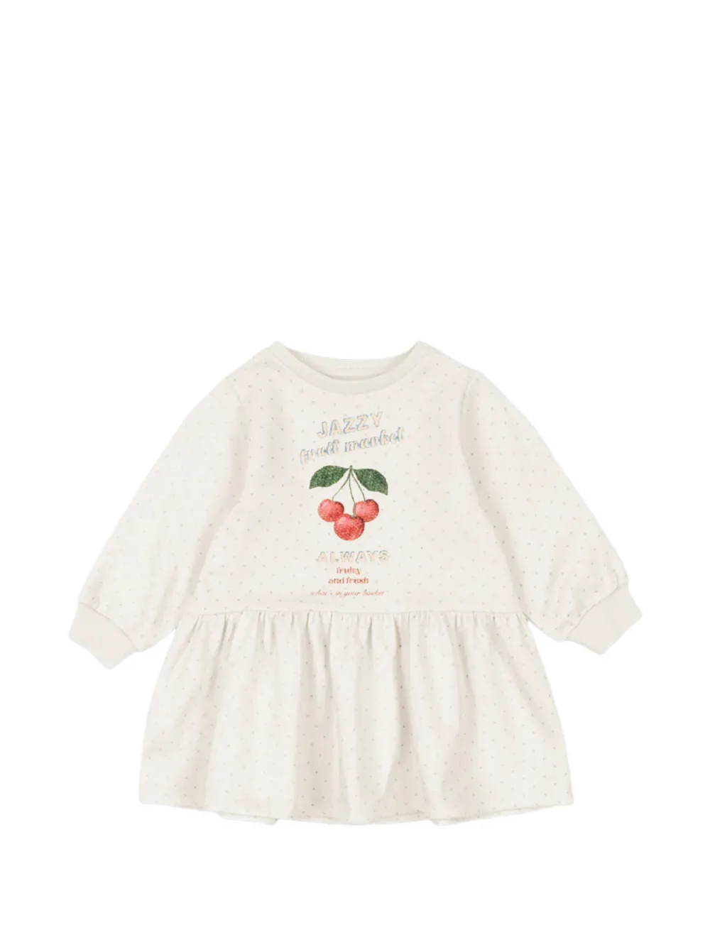 Konges Sløjd Loupy cherry-print dress - Toni neutri