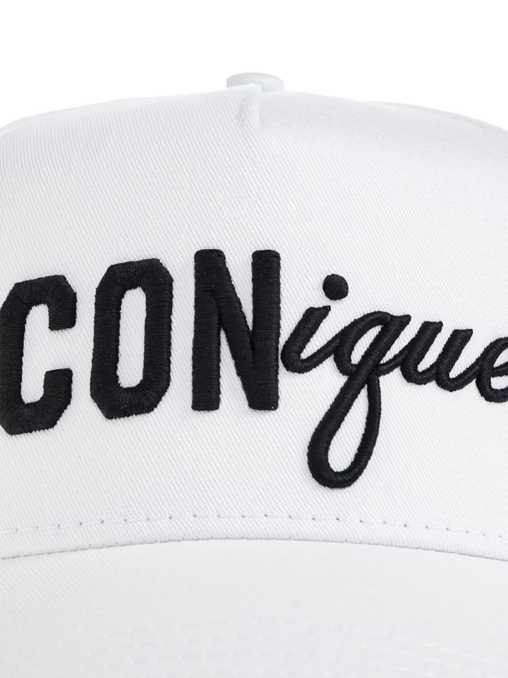  Dsquared2 Iconique Logo-embroidery Baseball Cap - White 