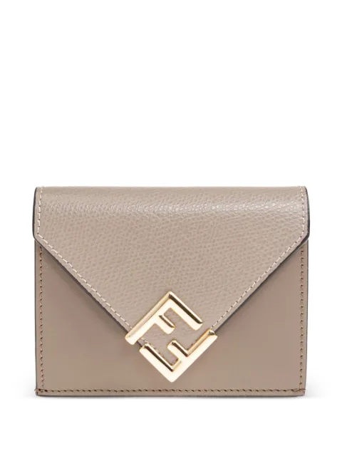 FENDI logo-plaque leather wallet