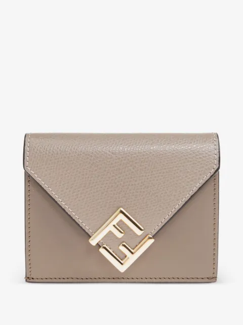 FENDI logo-plaque leather wallet