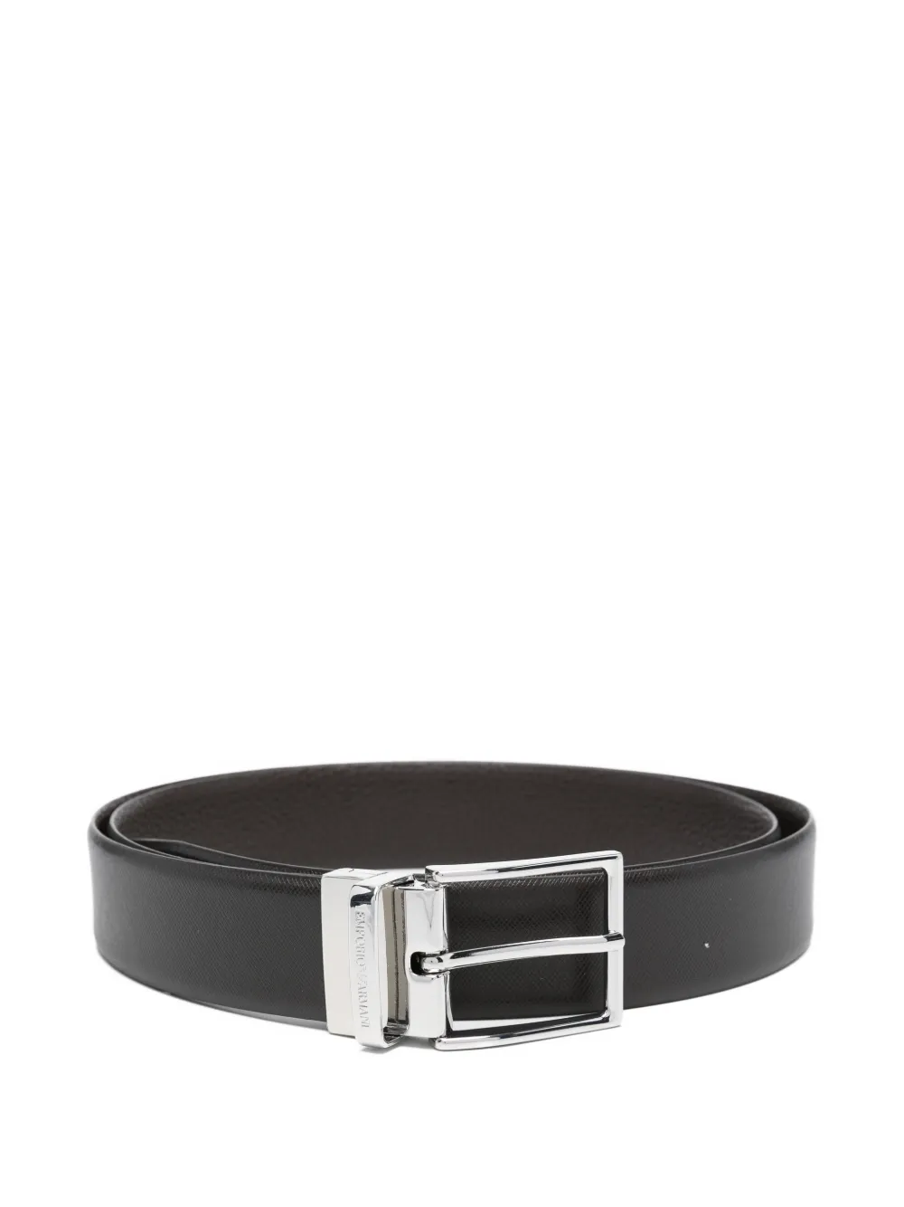 Emporio Armani reversible leather belt - Marrone