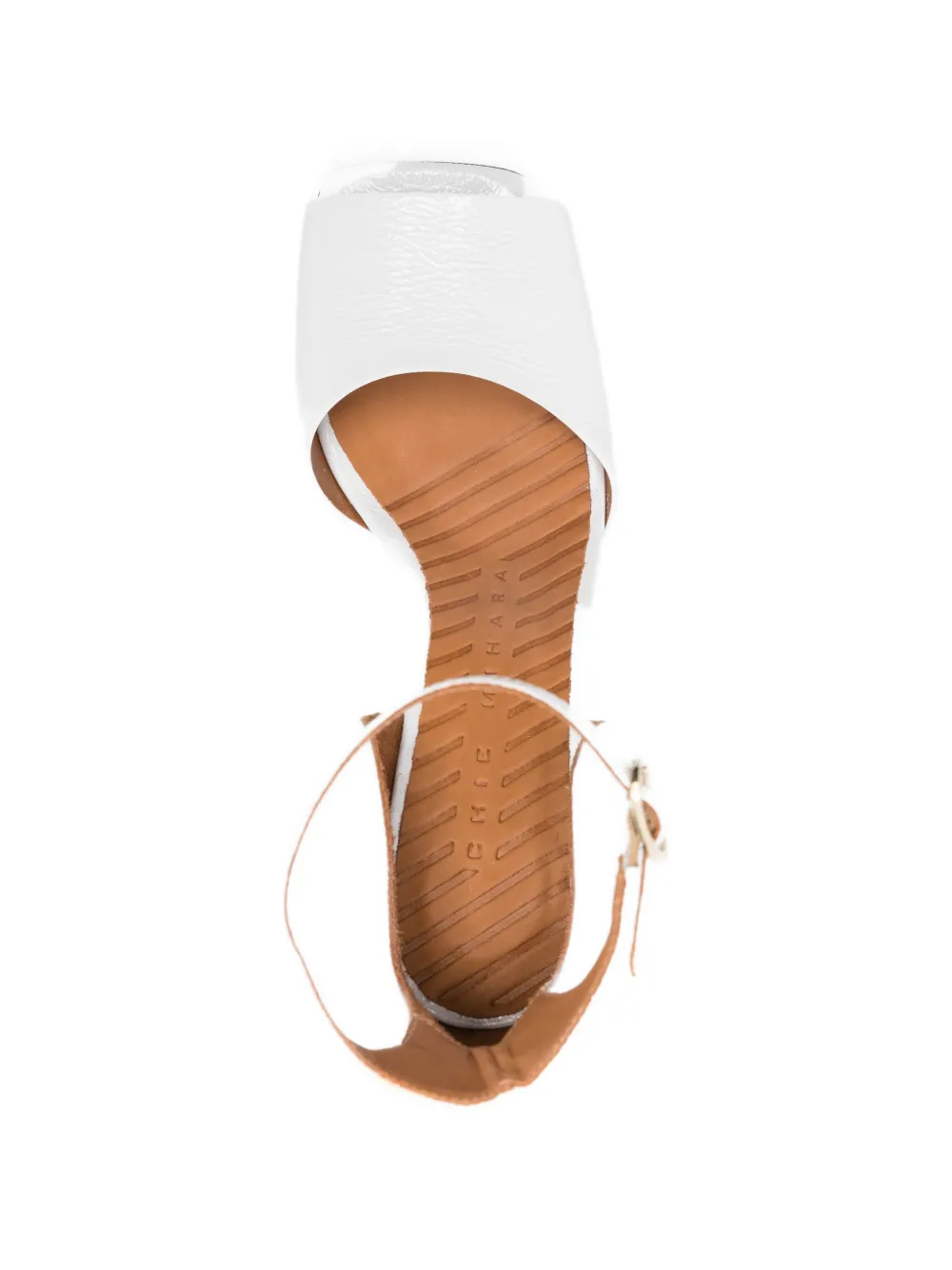 Chie Mihara ankle strap upsala leather sandals Wit