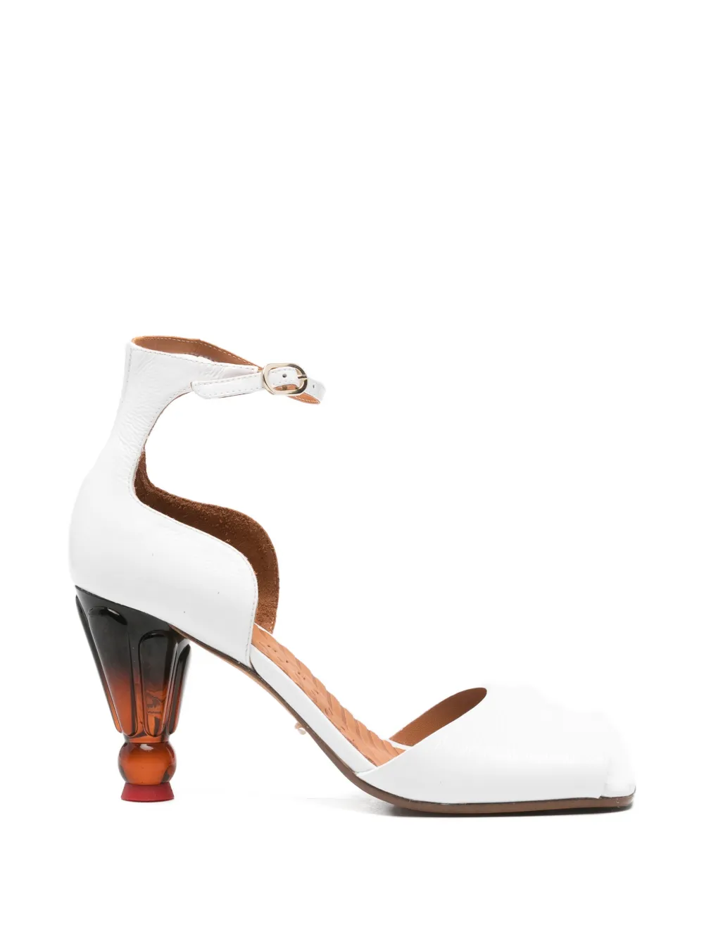 Chie Mihara ankle strap upsala leather sandals Wit