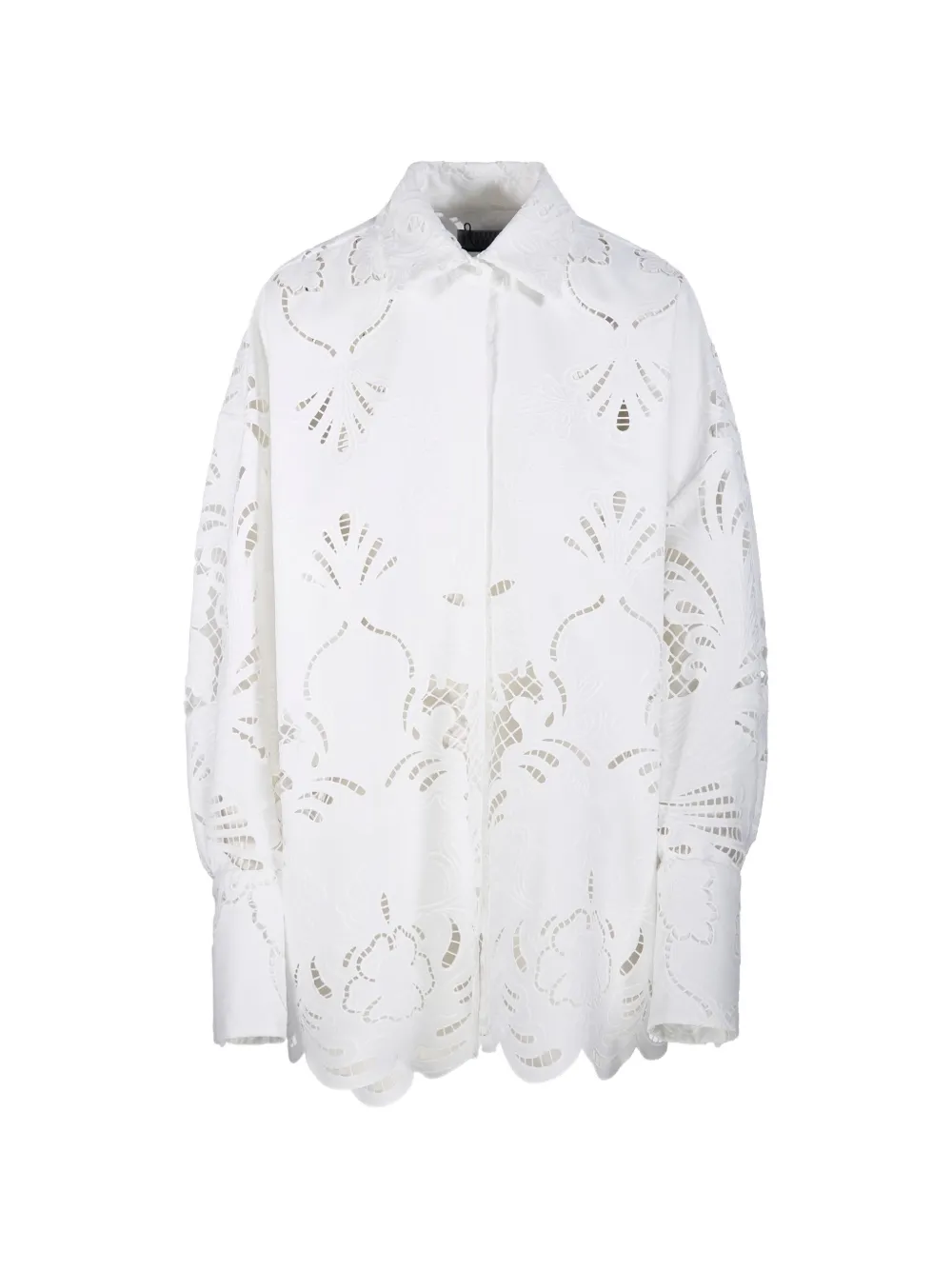 Giuseppe Di Morabito openwork shirt - Bianco